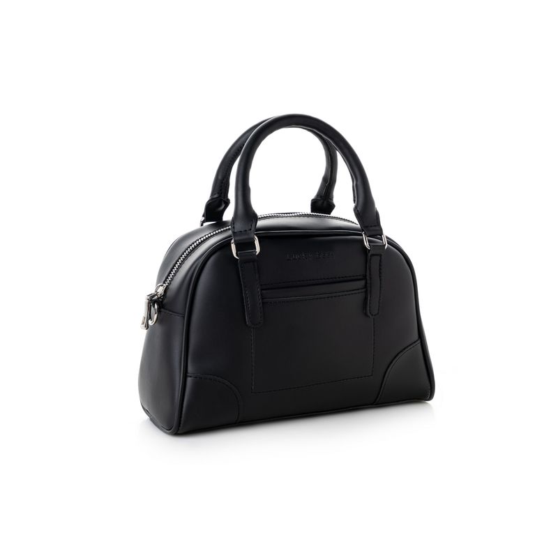 Fashion, accesorii si bijuterii - Femei - Accesorii femei - Genti si rucsacuri femei - Geanta de mana, Lucky Bees, piele polivinilica, negru, 25x11x18 cm - Infinity.ro