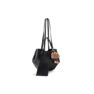 Geanta de umar, Lucky Bees, dama, negru, 28x13x22 cm, piele polivinil