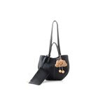 Fashion, accesorii si bijuterii - Femei - Accesorii femei - Genti si rucsacuri femei - Geanta de umar, Lucky Bees, dama, negru, 28x13x22 cm, piele polivinil - Infinity.ro