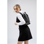 Fashion, accesorii si bijuterii - Femei - Accesorii femei - Genti si rucsacuri femei - Rucsac, Lucky Bees, piele polivinilica, negru, 34x13x35 cm - Infinity.ro