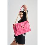 Fashion, accesorii si bijuterii - Femei - Accesorii femei - Genti si rucsacuri femei - Geanta de umar, Lucky Bees, roz, 32x11x21 cm, piele sintetica - Infinity.ro