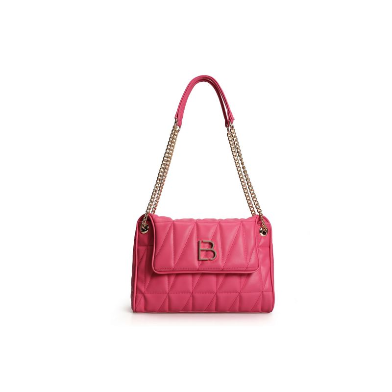 Fashion, accesorii si bijuterii - Femei - Accesorii femei - Genti si rucsacuri femei - Geanta de umar, Lucky Bees, roz, 32x11x21 cm, piele sintetica - Infinity.ro