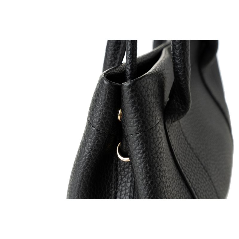 Fashion, accesorii si bijuterii - Femei - Accesorii femei - Genti si rucsacuri femei - Geanta de umar, Lucky Bees, piele ecologica, negru, 28x10x17 cm - Infinity.ro