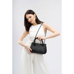 Fashion, accesorii si bijuterii - Femei - Accesorii femei - Genti si rucsacuri femei - Geanta de umar, Lucky Bees, piele ecologica, negru, 28x10x17 cm - Infinity.ro