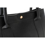 Fashion, accesorii si bijuterii - Femei - Accesorii femei - Genti si rucsacuri femei - Geanta de umar, Lucky Bees, piele ecologica, negru, 28x10x17 cm - Infinity.ro