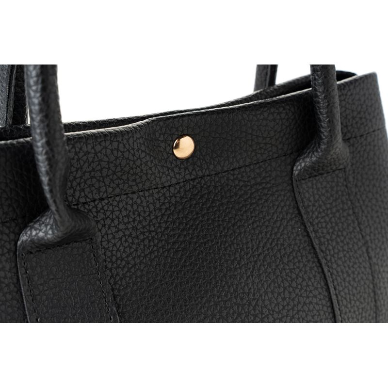 Fashion, accesorii si bijuterii - Femei - Accesorii femei - Genti si rucsacuri femei - Geanta de umar, Lucky Bees, piele ecologica, negru, 28x10x17 cm - Infinity.ro