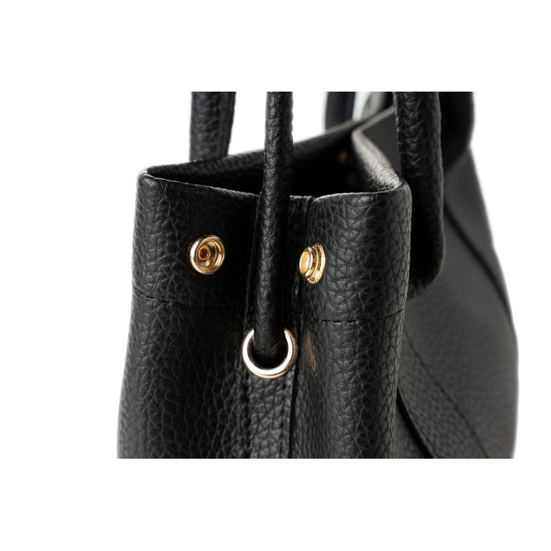 Fashion, accesorii si bijuterii - Femei - Accesorii femei - Genti si rucsacuri femei - Geanta de umar, Lucky Bees, piele ecologica, negru, 28x10x17 cm - Infinity.ro