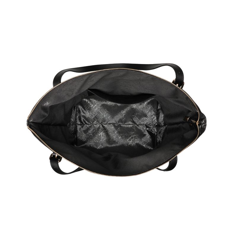 Fashion, accesorii si bijuterii - Femei - Accesorii femei - Genti si rucsacuri femei - Geanta tote, Lucky Bees, piele sintetica, negru, 36x12x33 cm - Infinity.ro