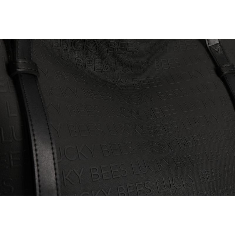 Fashion, accesorii si bijuterii - Femei - Accesorii femei - Genti si rucsacuri femei - Geanta tote, Lucky Bees, piele sintetica, negru, 36x12x33 cm - Infinity.ro