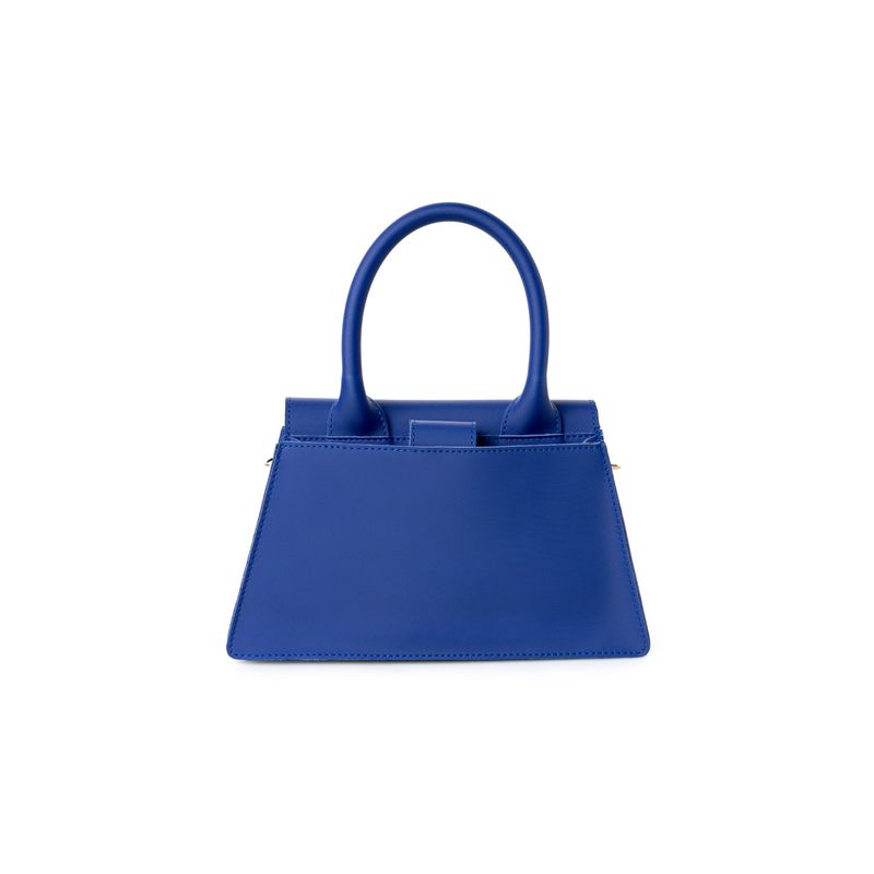 Fashion, accesorii si bijuterii - Femei - Accesorii femei - Genti si rucsacuri femei - Geanta de mana, Lucky Bees, dama, albastru sax, 26x7x16 cm, piele polivinilica - Infinity.ro