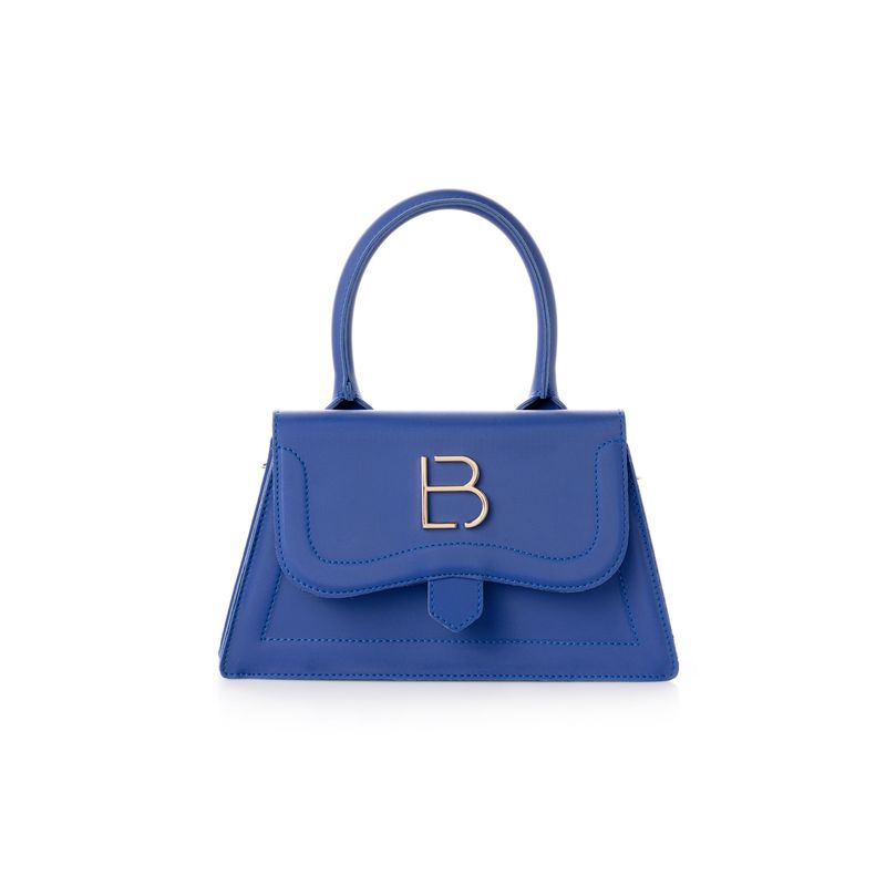 Fashion, accesorii si bijuterii - Femei - Accesorii femei - Genti si rucsacuri femei - Geanta de mana, Lucky Bees, dama, albastru sax, 26x7x16 cm, piele polivinilica - Infinity.ro