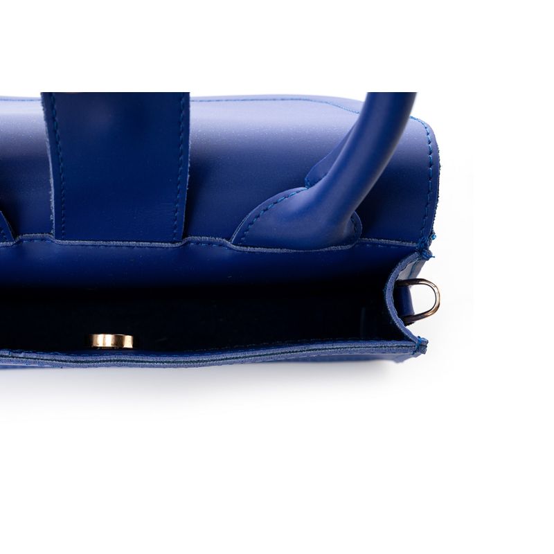 Fashion, accesorii si bijuterii - Femei - Accesorii femei - Genti si rucsacuri femei - Geanta de mana, Lucky Bees, dama, albastru sax, 26x7x16 cm, piele polivinilica - Infinity.ro