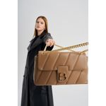 Fashion, accesorii si bijuterii - Femei - Accesorii femei - Genti si rucsacuri femei - Geanta de umar, Lucky Bees, piele sintetica, camel, 31x10x19 cm - Infinity.ro