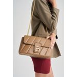 Fashion, accesorii si bijuterii - Femei - Accesorii femei - Genti si rucsacuri femei - Geanta de umar, Lucky Bees, piele sintetica, camel, 31x10x19 cm - Infinity.ro