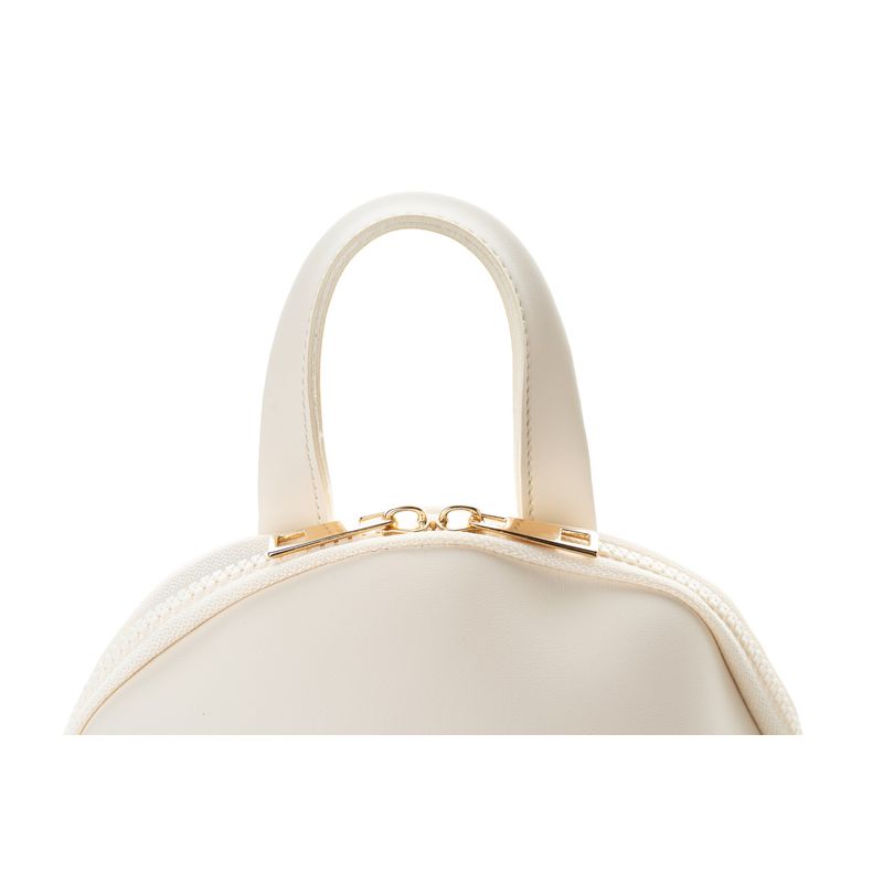 Fashion, accesorii si bijuterii - Femei - Accesorii femei - Genti si rucsacuri femei - Rucsac, Lucky Bees, piele polivinilica, crem, 23x11x27 cm - Infinity.ro