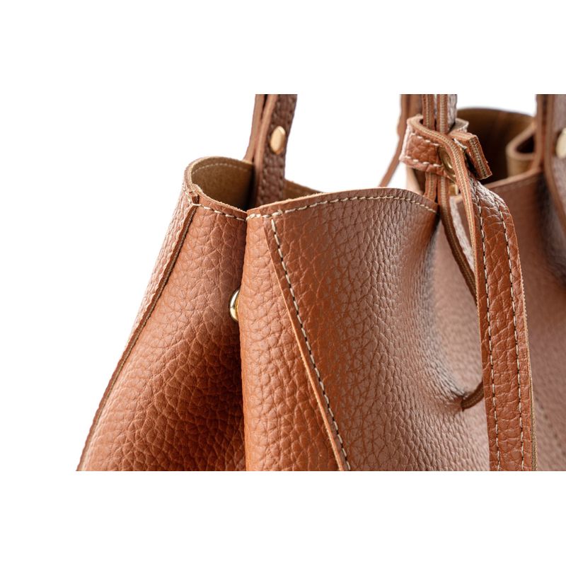 Fashion, accesorii si bijuterii - Femei - Accesorii femei - Genti si rucsacuri femei - Geanta de umar, Lucky Bees, dama, bronz, 28x13x22 cm, piele sintetica - Infinity.ro