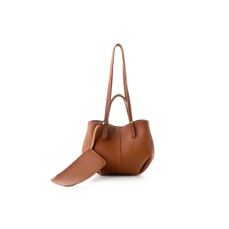 Fashion, accesorii si bijuterii - Femei - Accesorii femei - Genti si rucsacuri femei - Geanta de umar, Lucky Bees, dama, bronz, 28x13x22 cm, piele sintetica - Infinity.ro