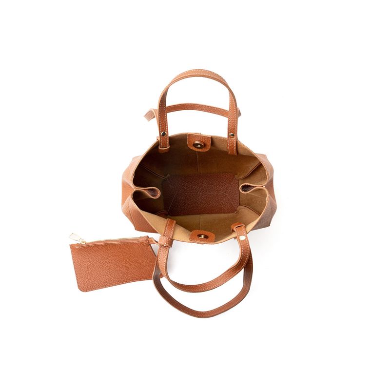 Fashion, accesorii si bijuterii - Femei - Accesorii femei - Genti si rucsacuri femei - Geanta de umar, Lucky Bees, dama, bronz, 28x13x22 cm, piele sintetica - Infinity.ro