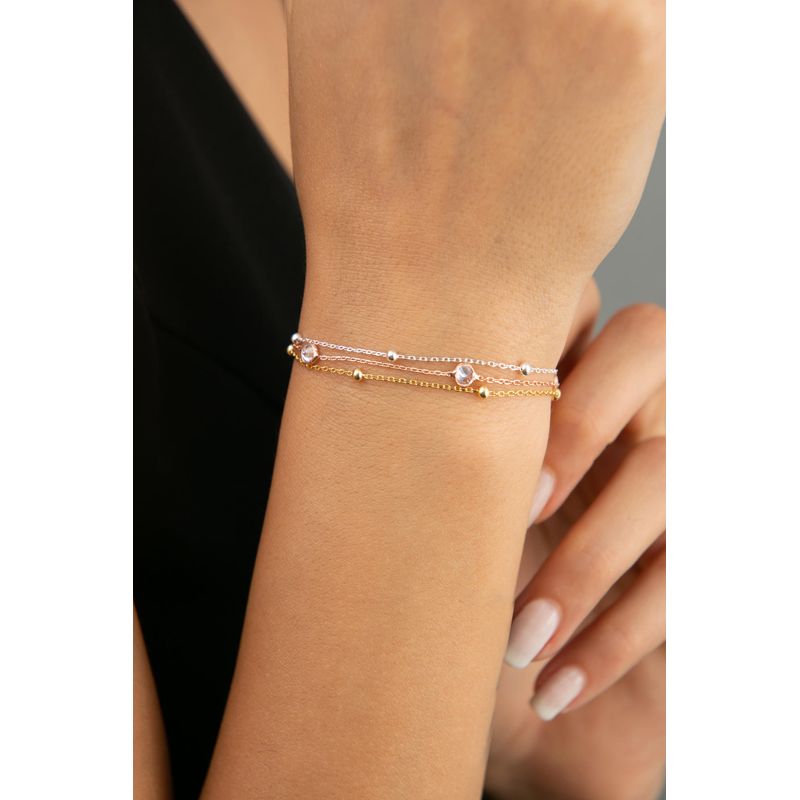 Fashion, accesorii si bijuterii - Femei - Bijuterii femei - Bratari femei - Bratara, Heliophilia, argint 925, multicolor, 18 cm, zirconiu - Infinity.ro