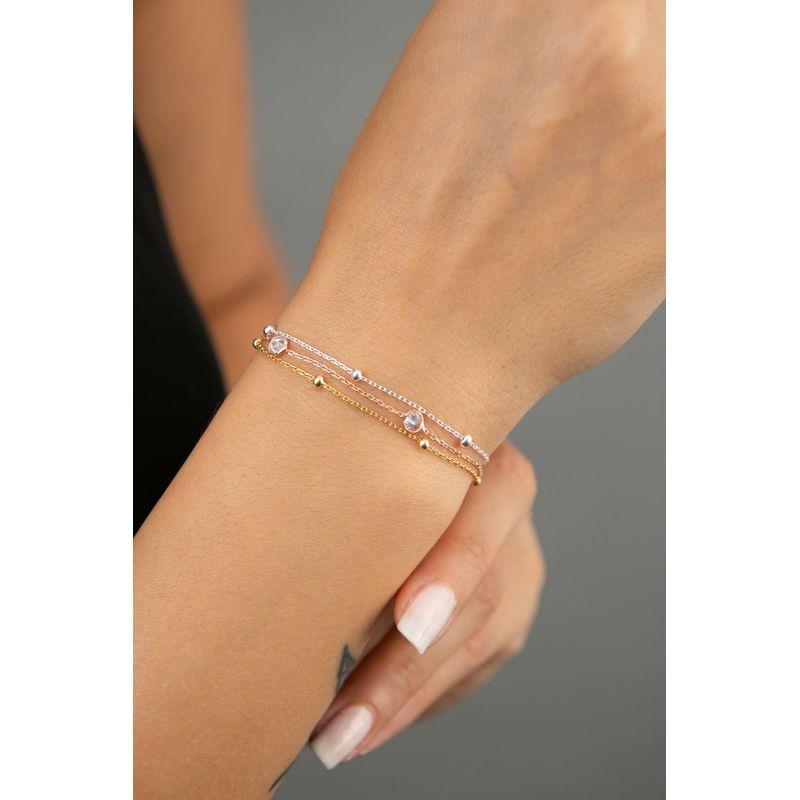 Fashion, accesorii si bijuterii - Femei - Bijuterii femei - Bratari femei - Bratara, Heliophilia, argint 925, multicolor, 18 cm, zirconiu - Infinity.ro