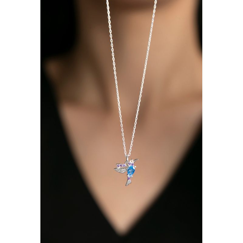 Fashion, accesorii si bijuterii - Femei - Bijuterii femei - Coliere femei - Colier, Heliophilia, argint 925, argintiu, 43 cm, 136ELS1894 - Infinity.ro