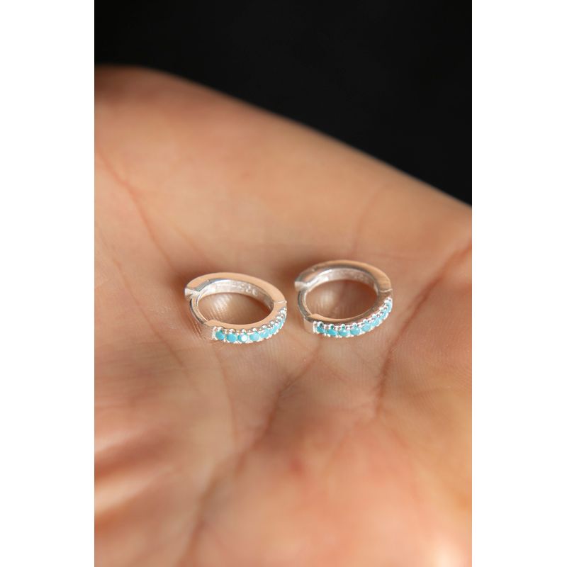 Fashion, accesorii si bijuterii - Femei - Bijuterii femei - Cercei femei - Cercei huggie, Heliophilia, argint 925, argintiu, 12,3 mm - Infinity.ro