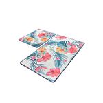 Casa si Gradina - Textile si covoare - Covoare - Covorase baie - Set covorase de baie, L'essentiel Maison, multicolor, 50x60 cm si 60x100 cm, 100% poliester, antiderapant, 359CHL2373 - Infinity.ro