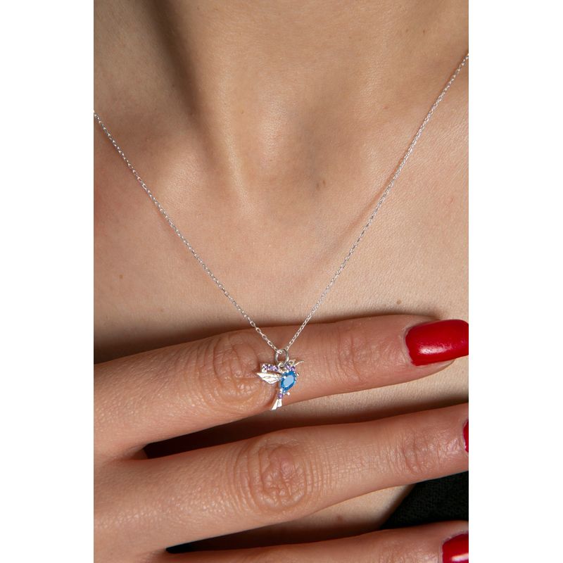 Fashion, accesorii si bijuterii - Femei - Bijuterii femei - Coliere femei - Colier, Heliophilia, argint 925, argintiu, 43 cm, 136ELS1894 - Infinity.ro