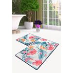 Casa si Gradina - Textile si covoare - Covoare - Covorase baie - Set covorase de baie, L'essentiel Maison, multicolor, 50x60 cm si 60x100 cm, 100% poliester, antiderapant, 359CHL2373 - Infinity.ro