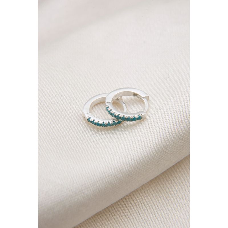 Fashion, accesorii si bijuterii - Femei - Bijuterii femei - Cercei femei - Cercei huggie, Heliophilia, argint 925, argintiu, 12,3 mm - Infinity.ro