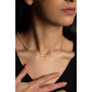 Colier, Heliophilia, argint 925, argintiu, pandantiv 3.9 mm