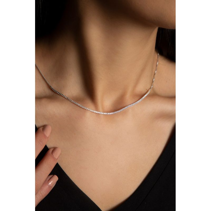 Fashion, accesorii si bijuterii - Femei - Bijuterii femei - Coliere femei - Colier, Heliophilia, argint 925, argintiu, pandantiv 3.9 mm - Infinity.ro