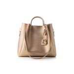 Fashion, accesorii si bijuterii - Femei - Accesorii femei - Genti si rucsacuri femei - Geanta de umar, Lucky Bees, dama, auriu, 36x12x33 cm, piele ecologica - Infinity.ro