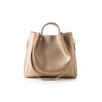 Fashion, accesorii si bijuterii - Femei - Accesorii femei - Genti si rucsacuri femei - Geanta de umar, Lucky Bees, dama, auriu, 36x12x33 cm, piele ecologica - Infinity.ro