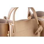 Fashion, accesorii si bijuterii - Femei - Accesorii femei - Genti si rucsacuri femei - Geanta de umar, Lucky Bees, dama, auriu, 36x12x33 cm, piele ecologica - Infinity.ro