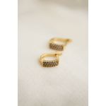 Fashion, accesorii si bijuterii - Femei - Bijuterii femei - Cercei femei - Cercei, Heliophilia, metal, multicolor, 2x1.4 cm - Infinity.ro