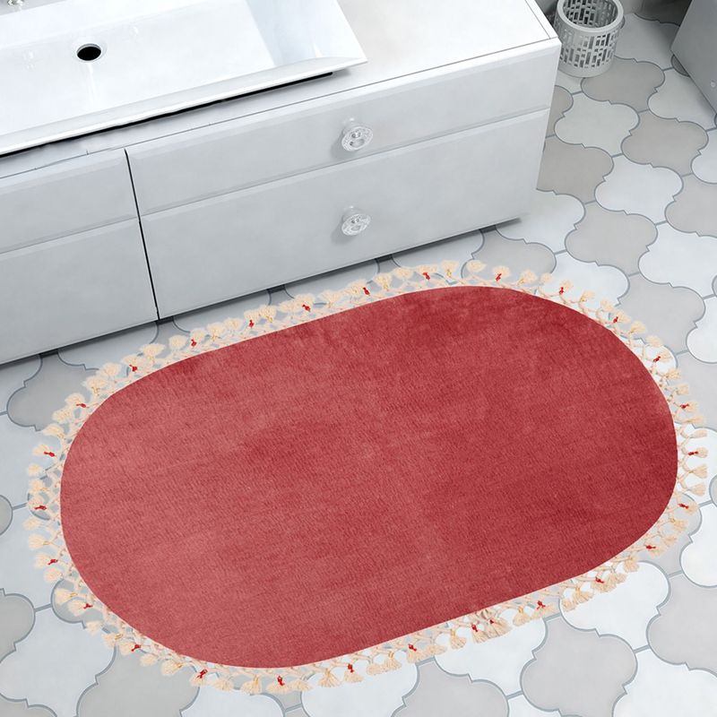Casa si Gradina - Textile si covoare - Covoare - Covorase baie - Covoras de baie, L'essentiel Maison, fucsia, 75x120 cm, 100% acrilic, antiderapant - Infinity.ro