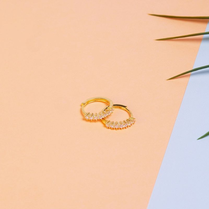 Fashion, accesorii si bijuterii - Femei - Bijuterii femei - Cercei femei - Cercei, Heliophilia, argint 925, auriu, antialergic, 736ELS1257 - Infinity.ro