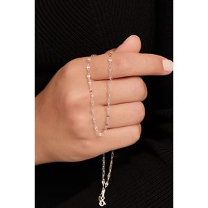 Colier, Heliophilia, metal, argintiu, marime universala