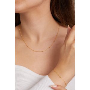 Set colier si bratara, Heliophilia, argint 925, auriu, marime universala, 757ELS2541