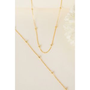 Set colier si bratara, Heliophilia, argint 925, auriu, marime universala, 757ELS2541