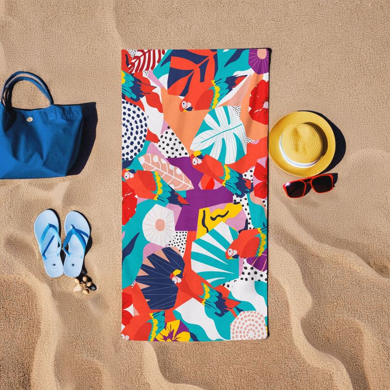 Casa si Gradina - Textile si covoare - Textile baie - Prosoape - Prosop de plaja, L'essentiel Maison, multicolor, 75x150 cm, 60% bumbac 40% poliester, lavabil la masina, 349MNT1122 - Infinity.ro