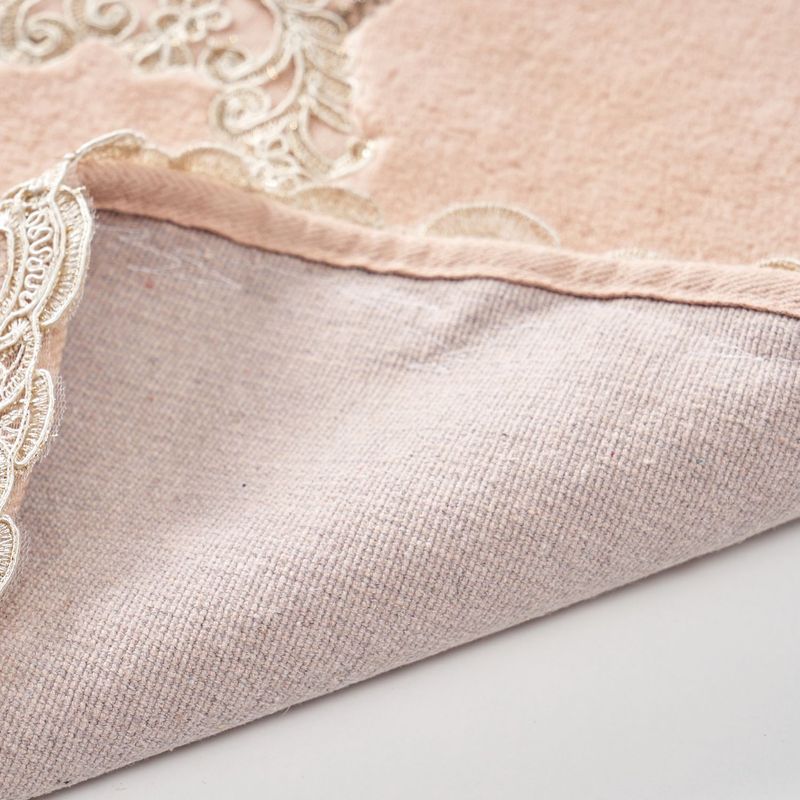 Casa si Gradina - Textile si covoare - Covoare - Covorase baie - Set covorase de baie, L'essentiel Maison, pudra, 50x60 cm si 60x100 cm, 100% bumbac, antiderapant, 394ANR1726 - Infinity.ro