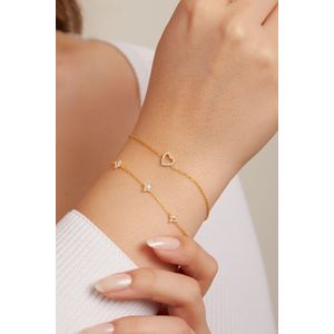 Bratara, Heliophilia, argint 925, auriu, 18+4 cm