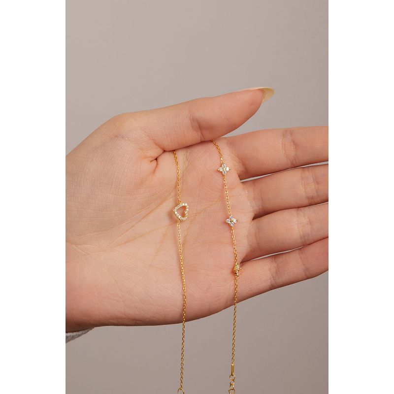 Fashion, accesorii si bijuterii - Femei - Bijuterii femei - Bratari femei - Bratara, Heliophilia, argint 925, auriu, 18+4 cm - Infinity.ro