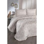 Casa si Gradina - Textile si covoare - Pături și cuverturi - Cuverturi - Set cuvertura pat dublu, L'essentiel Maison, cappucino, 230x240 cm, 100% bumbac, jacquard, 773NVA1209 - Infinity.ro