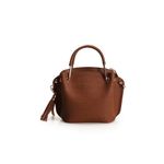 Fashion, accesorii si bijuterii - Femei - Accesorii femei - Genti si rucsacuri femei - Geanta crossbody, Lucky Bees, piele polivinilica, cafeniu, 20x11x21 cm - Infinity.ro