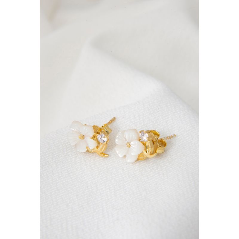 Fashion, accesorii si bijuterii - Femei - Bijuterii femei - Cercei femei - Cercei, Heliophilia, argint 925, auriu, anti-alergic, 136ELS1342 - Infinity.ro