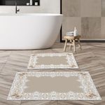 Casa si Gradina - Textile si covoare - Covoare - Covorase baie - Set covorase baie, L'essentiel Maison, multicolor, 50x60 cm si 60x100 cm, 100% poliester, antiderapant, antibacterian, 299ANR1601 - Infinity.ro