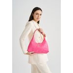 Fashion, accesorii si bijuterii - Femei - Accesorii femei - Genti si rucsacuri femei - Geanta de umar, Lucky Bees, dama, fucsia, 37x6x20 cm, piele ecologica - Infinity.ro
